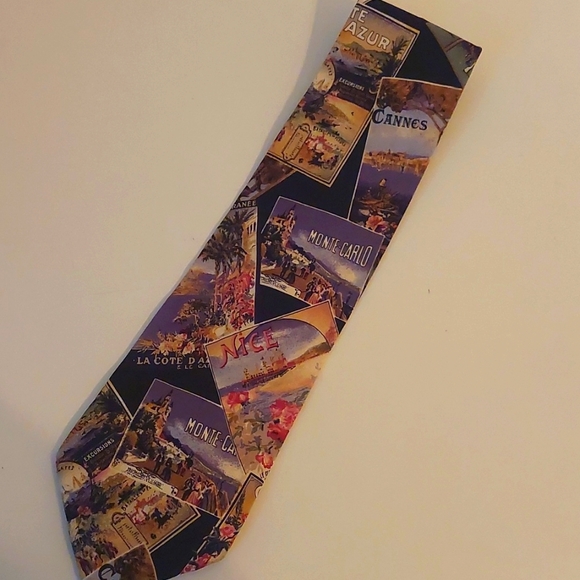 American Vintage Other - RARE west coast tie france themed preppy  vintage french riviera old money